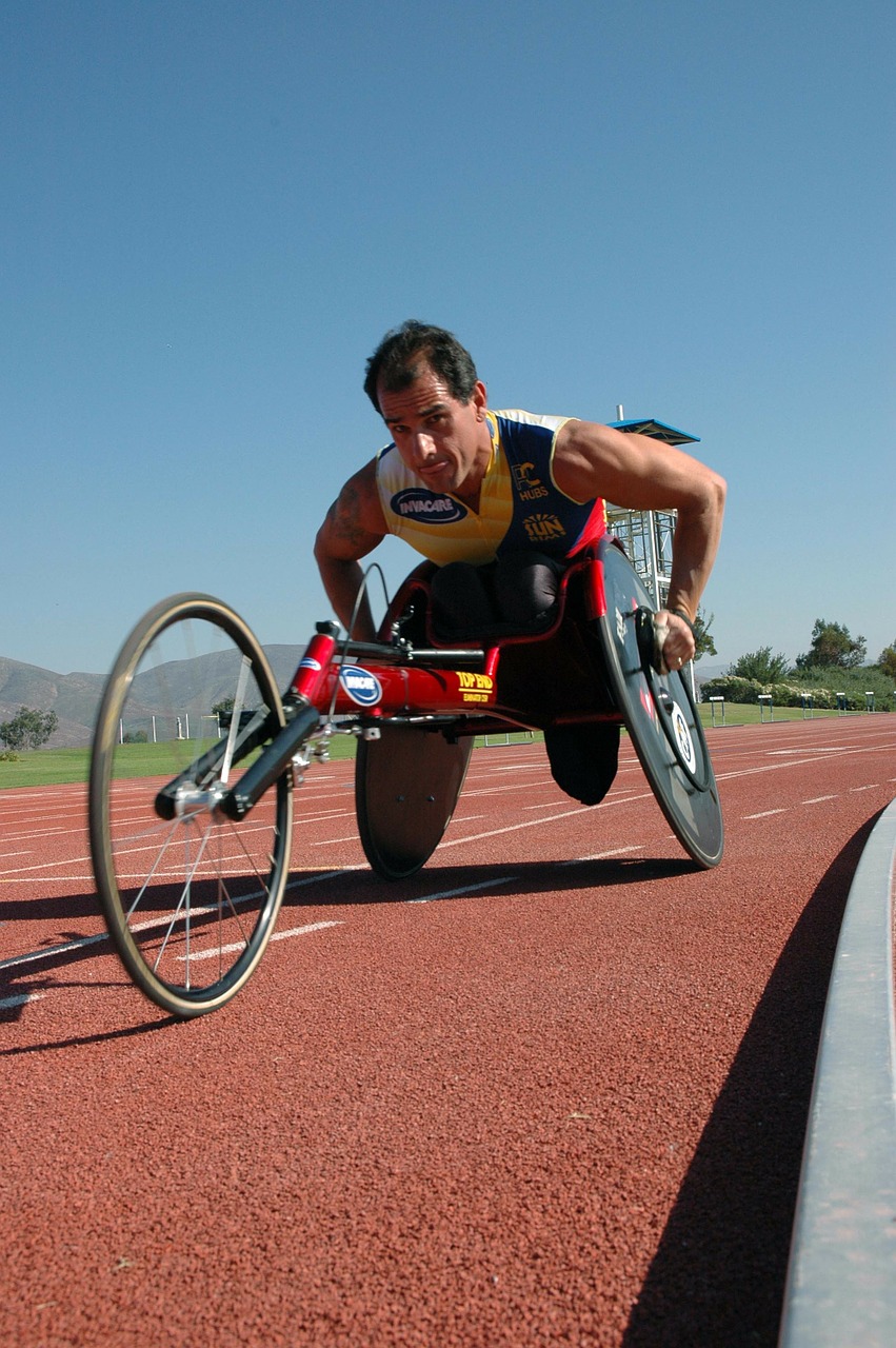 man athletic disability free photo