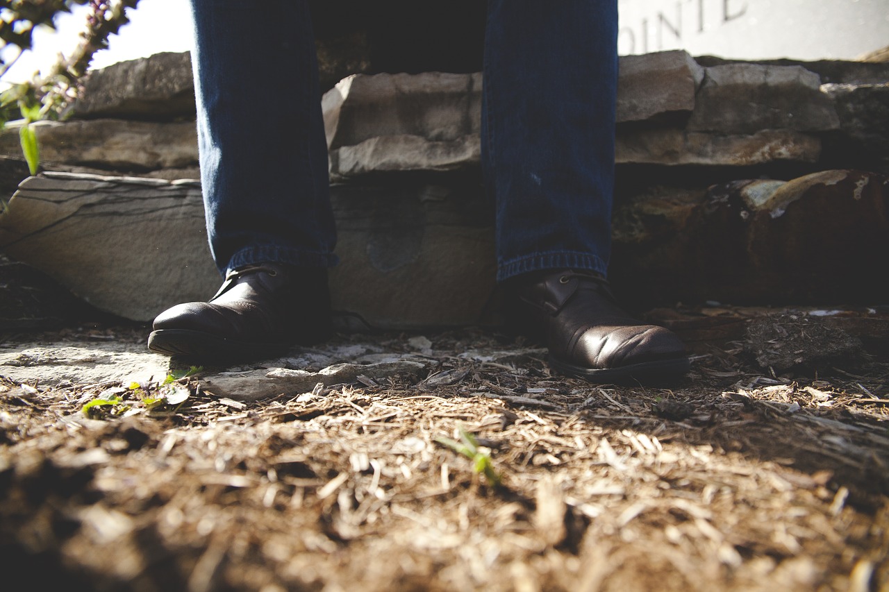 man feet legs free photo