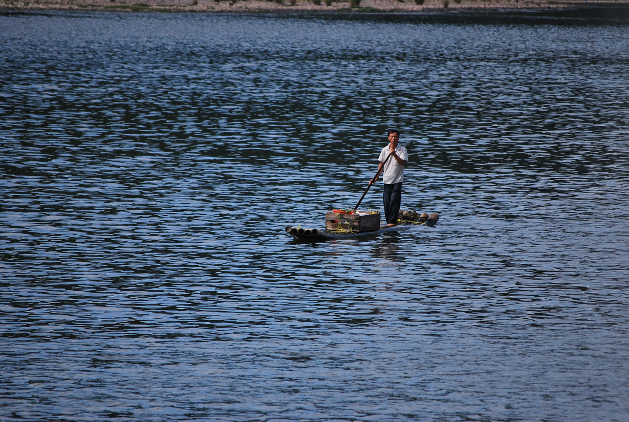 boat man navigate free photo