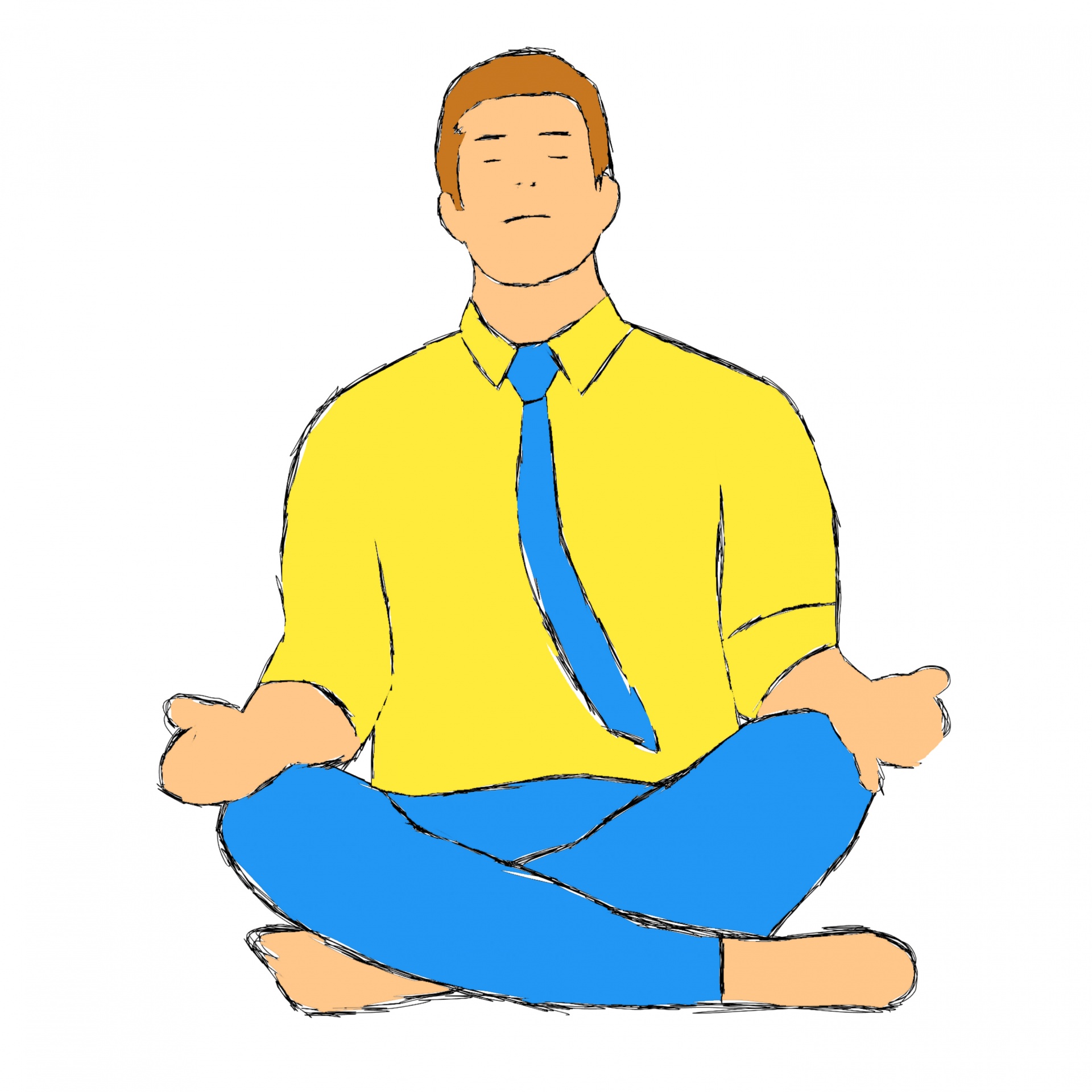 yoga meditation calmed down free photo