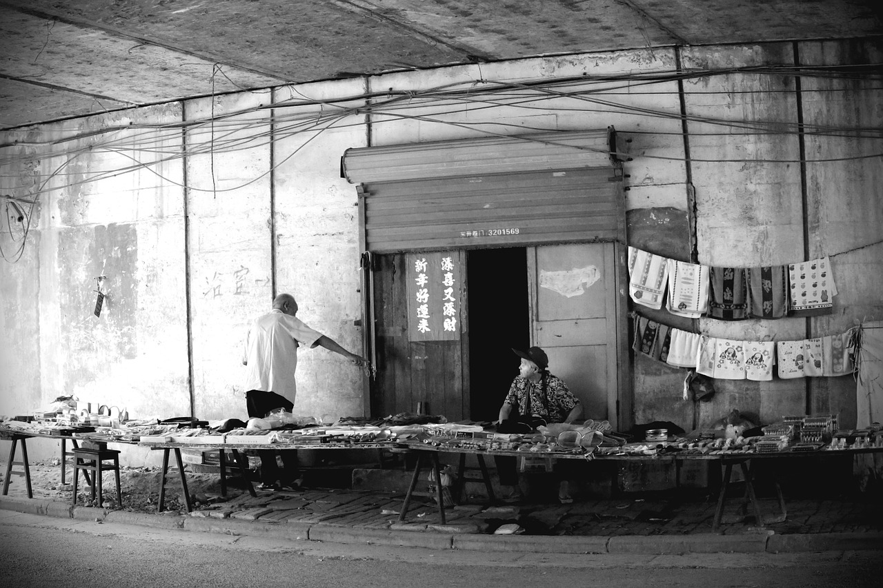 man under the bridge life black and white free photo