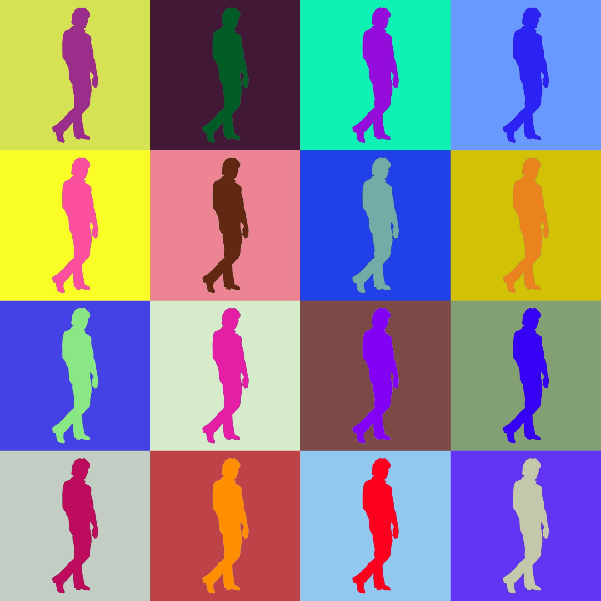 man silhouette color free photo
