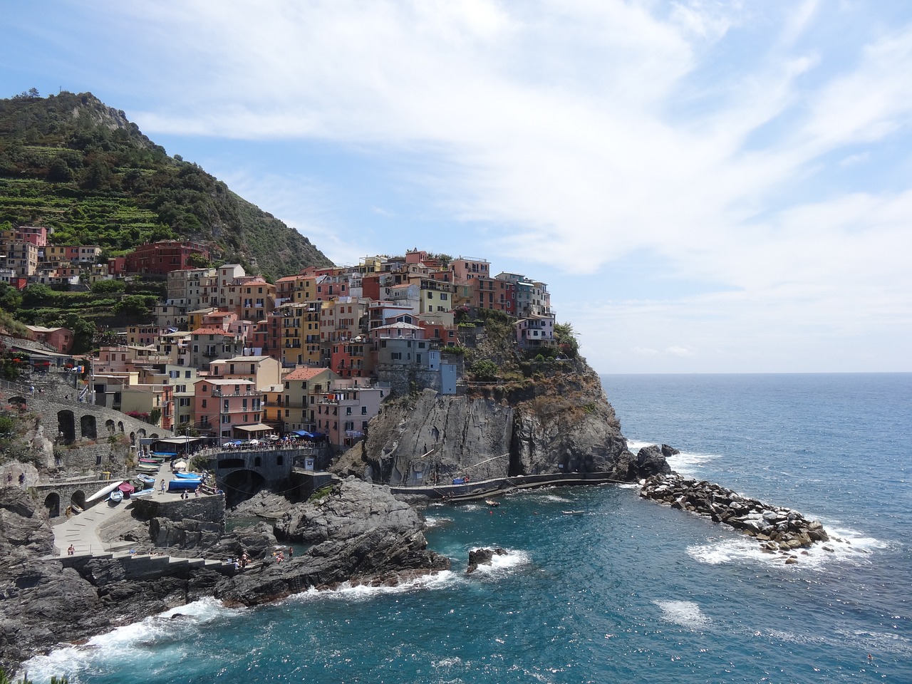 manarola cinque terre liguria free photo