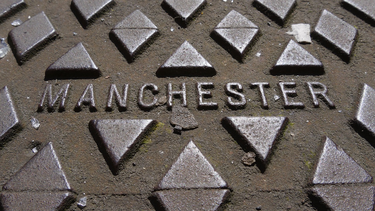 manchester manhole cover metal free photo