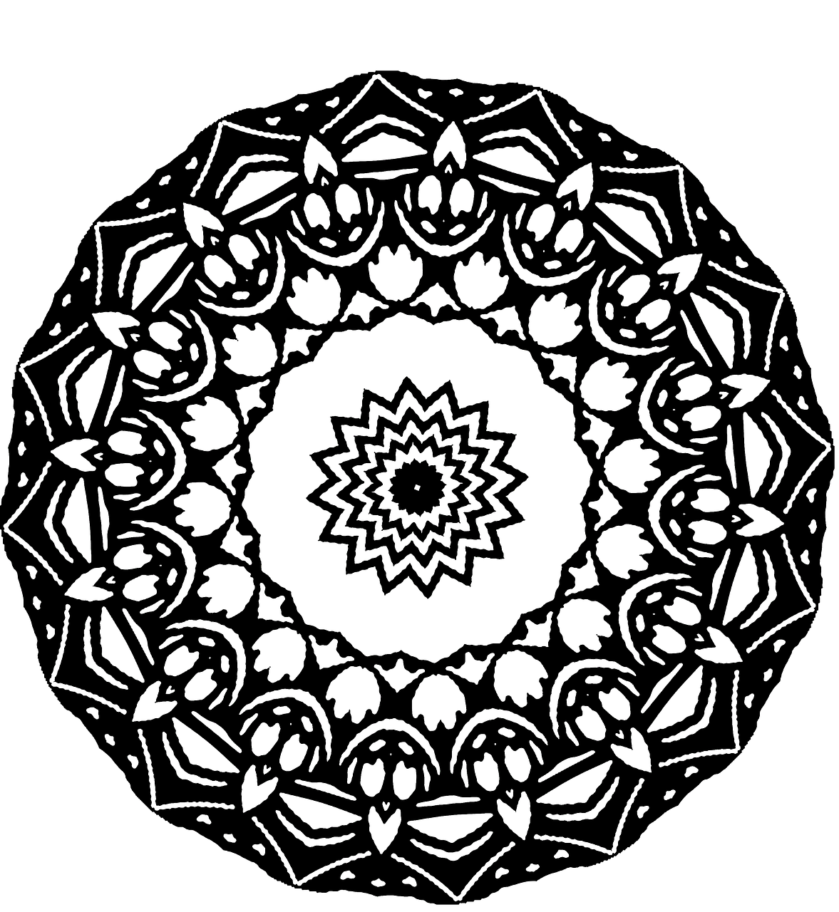 mandala art kaleidoscope free photo