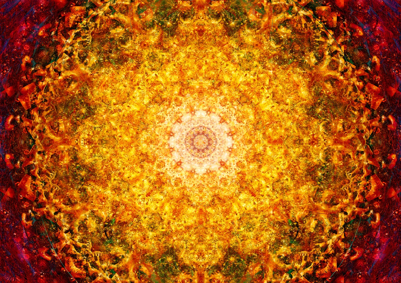 mandala sacred geometry flower of life free photo