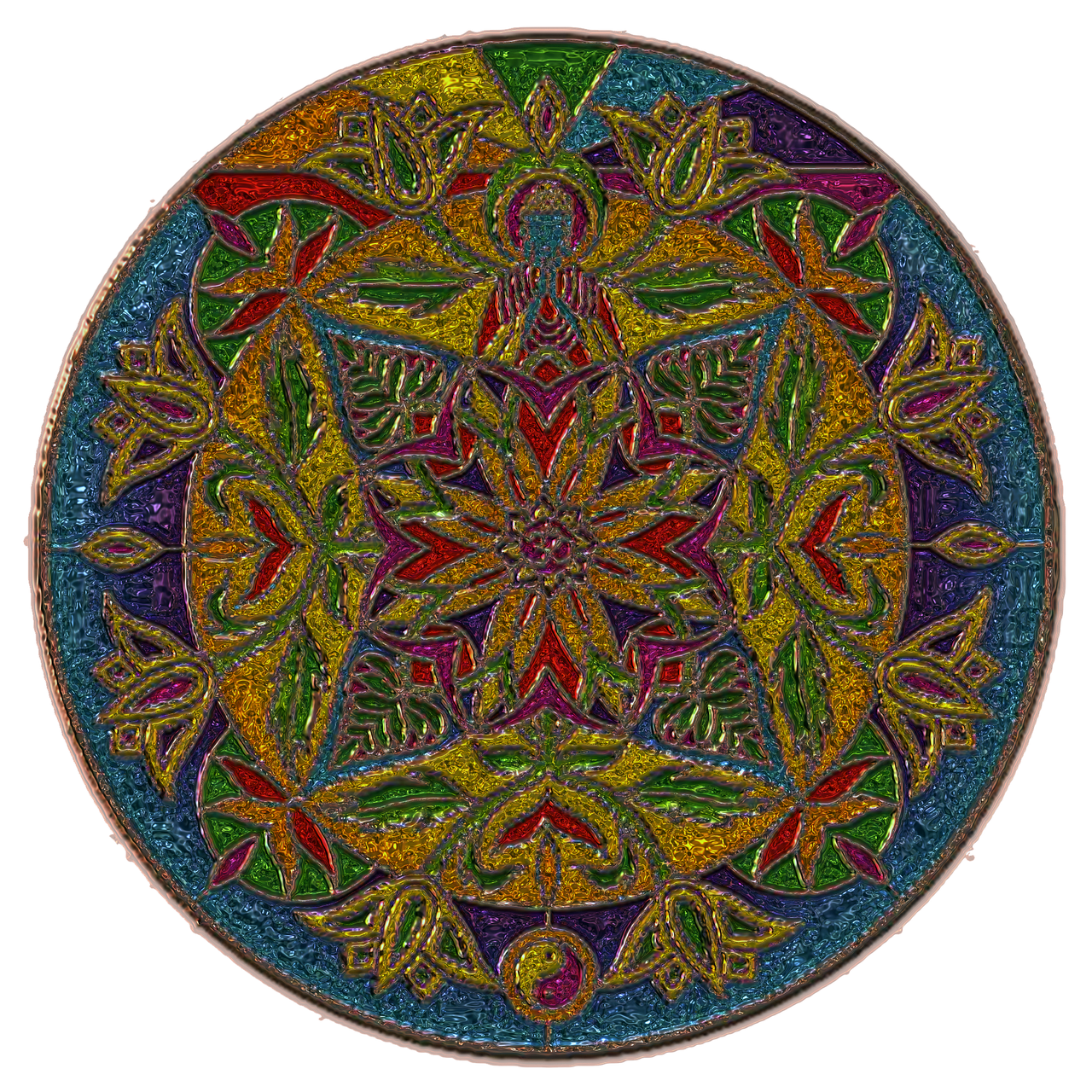 mandala metallizer art free photo