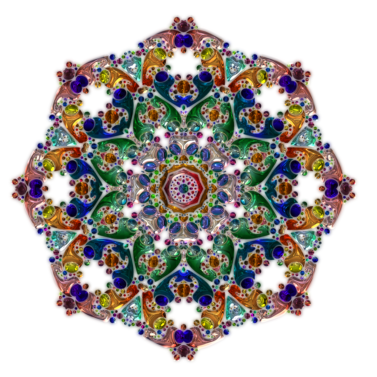 mandala about colorful free photo