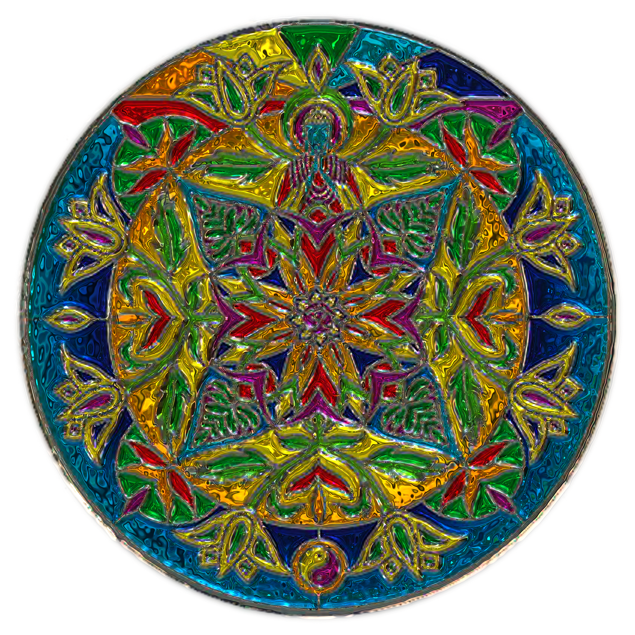 mandala metallizer art free photo