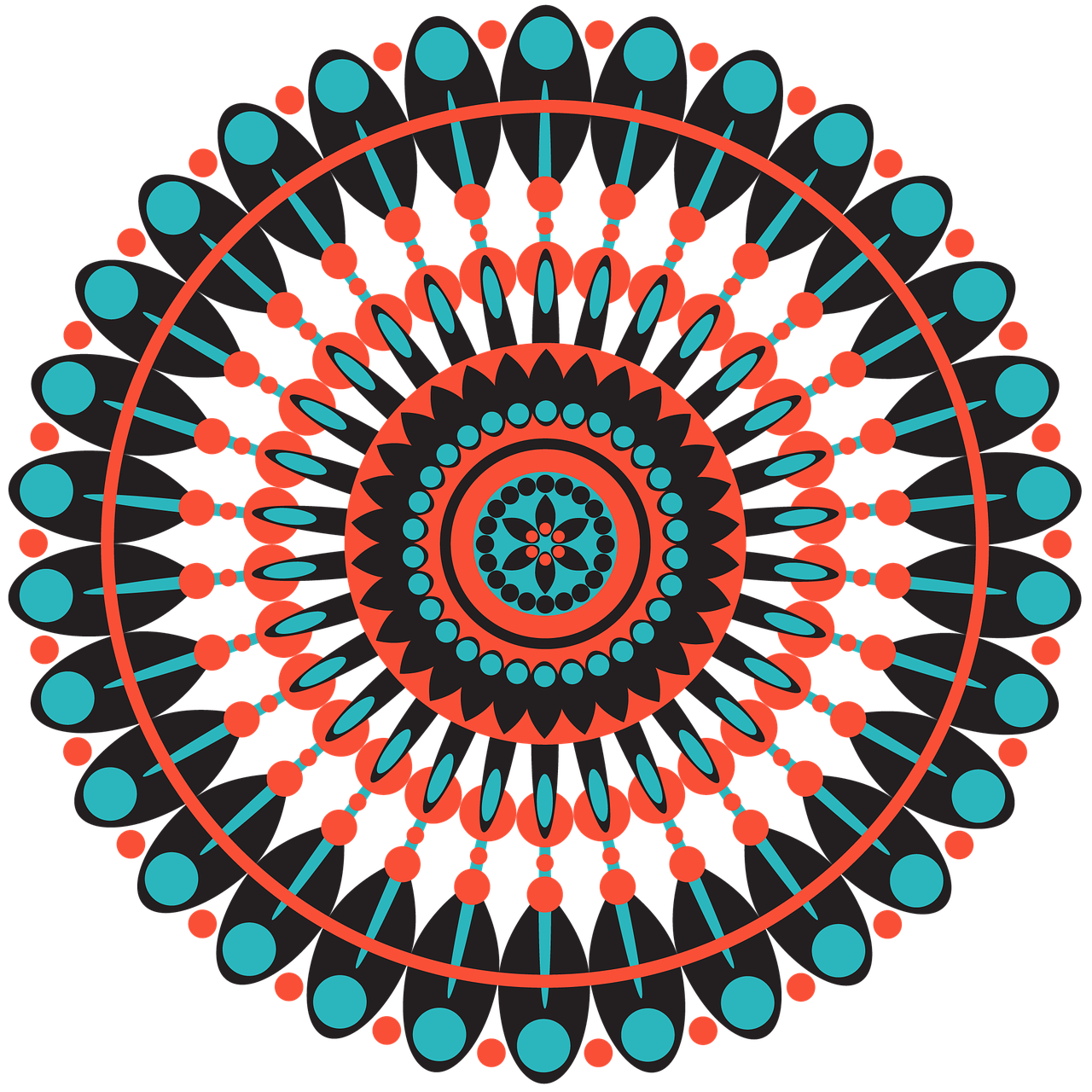 mandala geometric pattern free photo