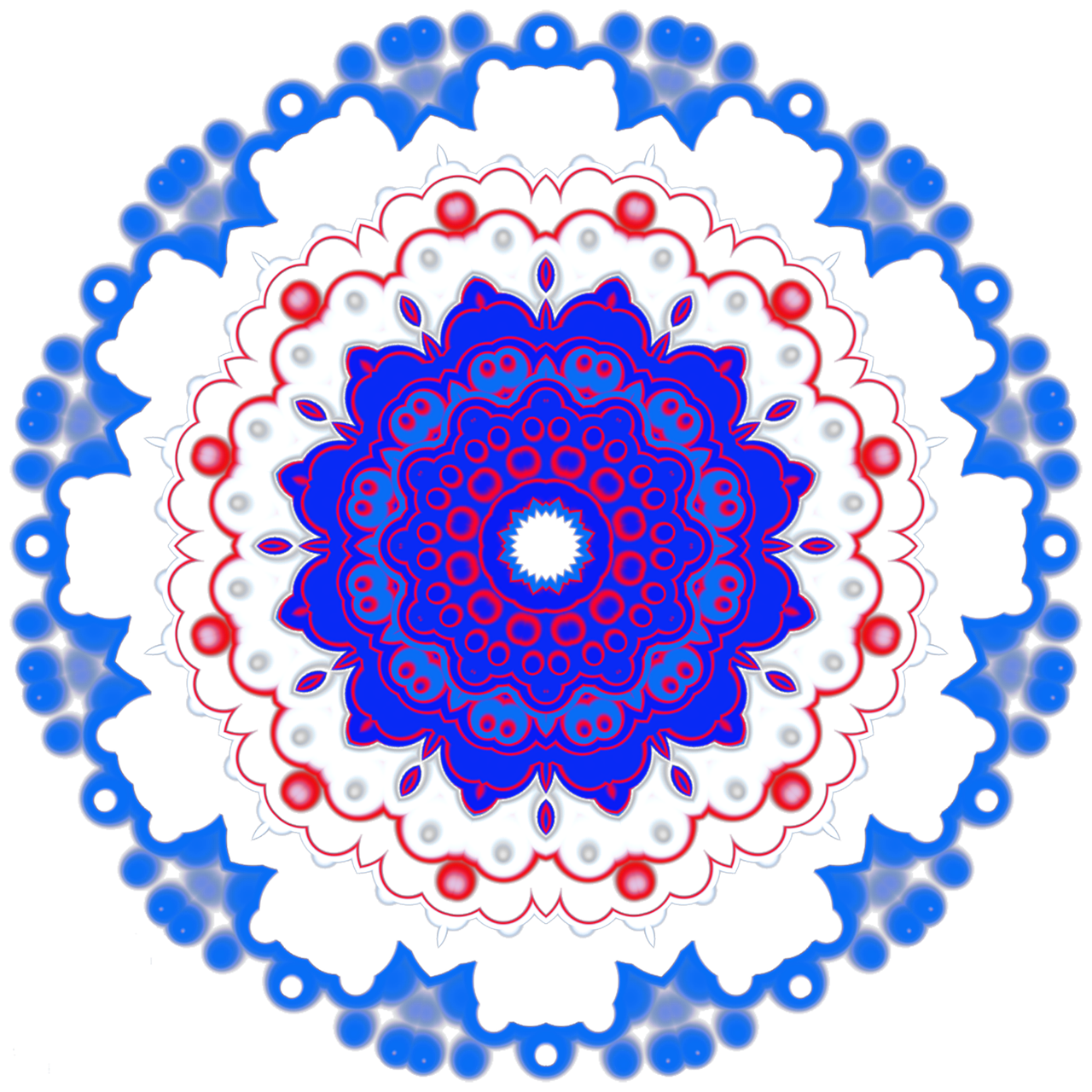 mandala patriotic ornament free photo