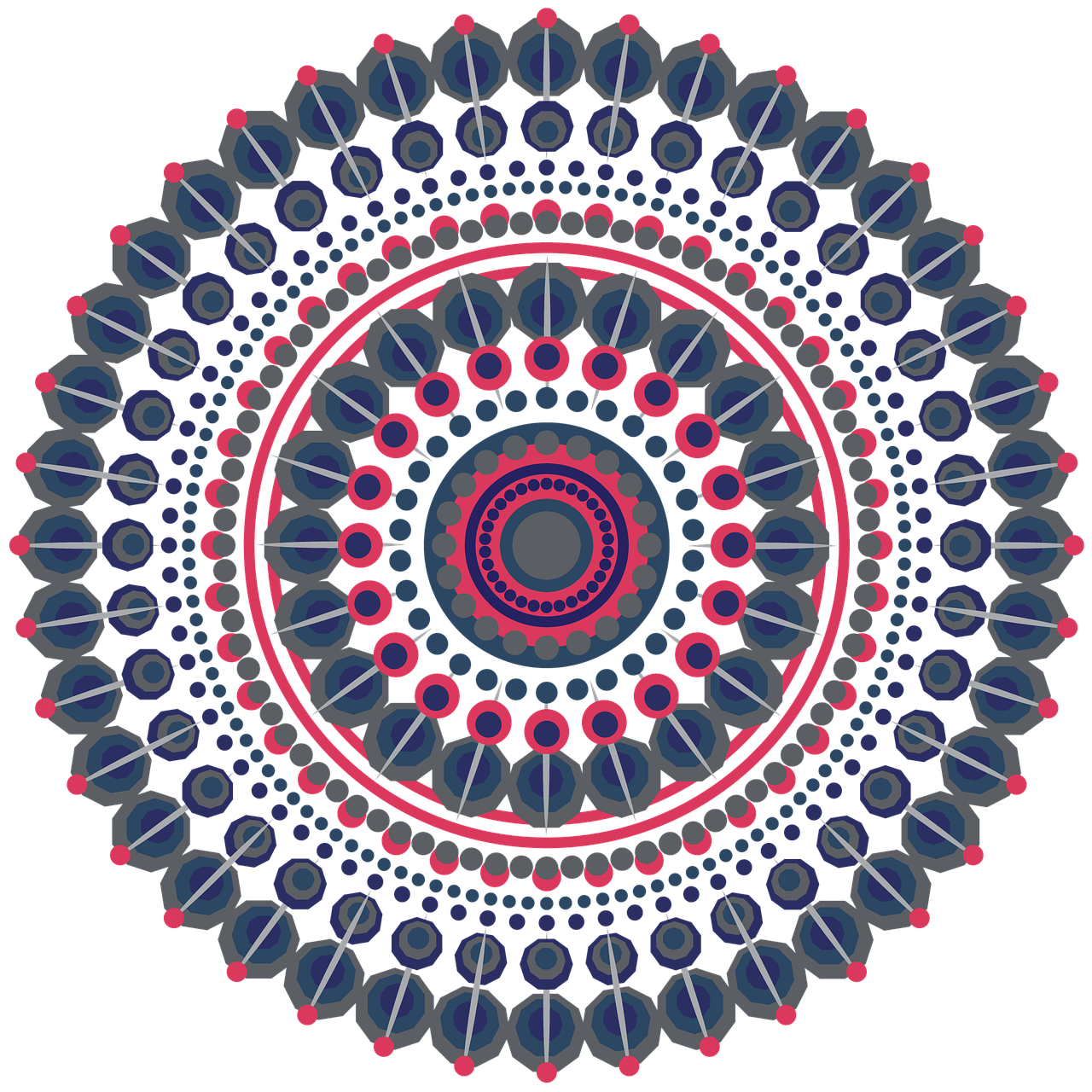 mandala design geometric free photo