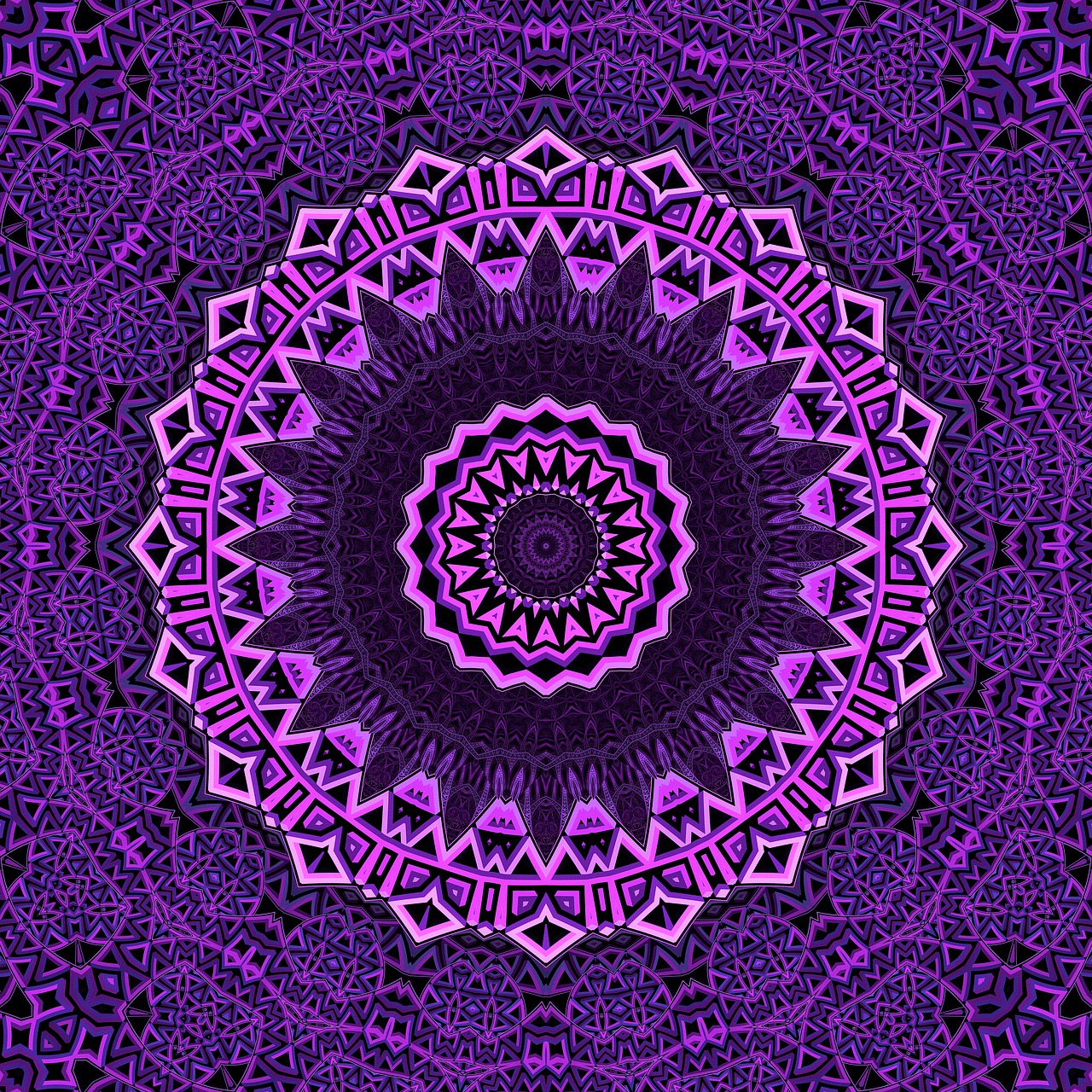 mandala purple mandalas free photo