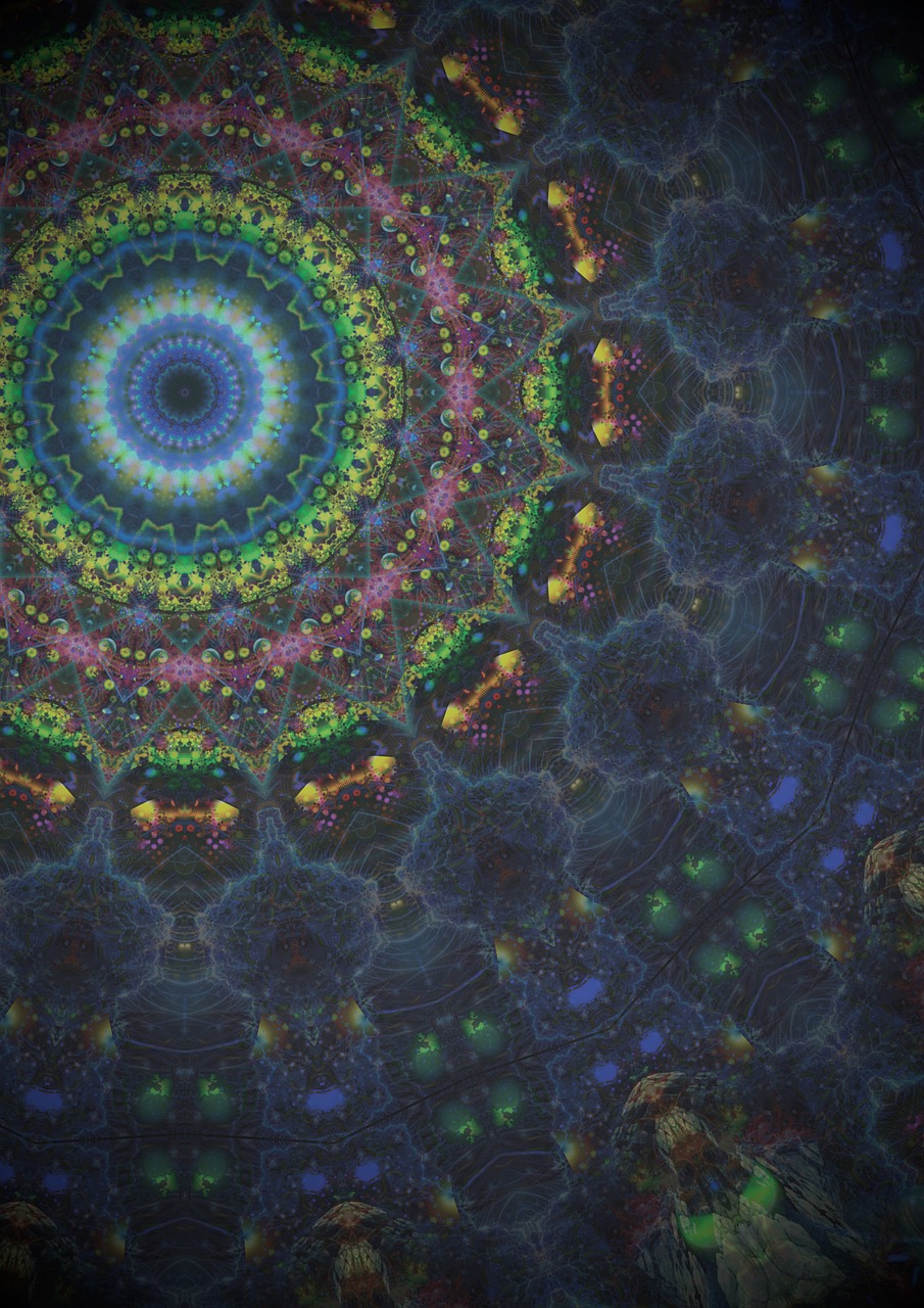 mandala psychedelic pattern free photo