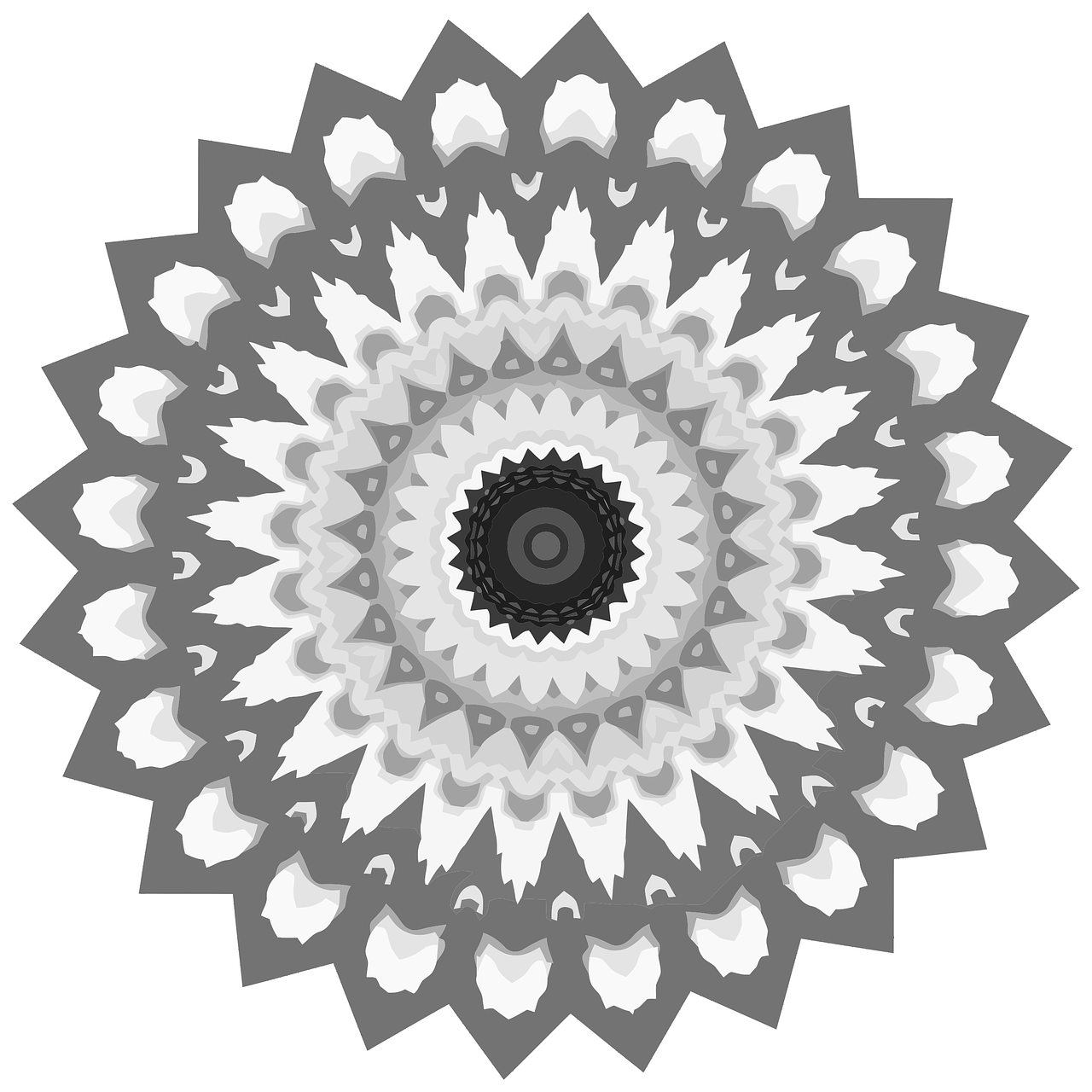 mandala calming coloring page free photo