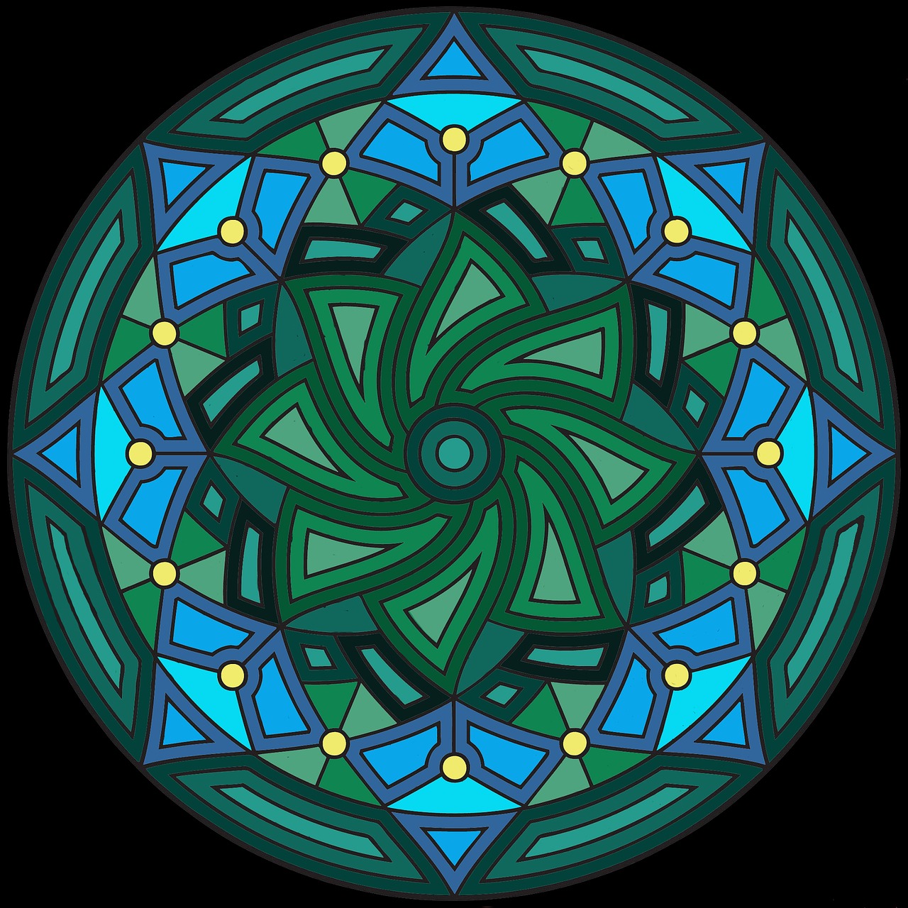 mandala relax figure free photo