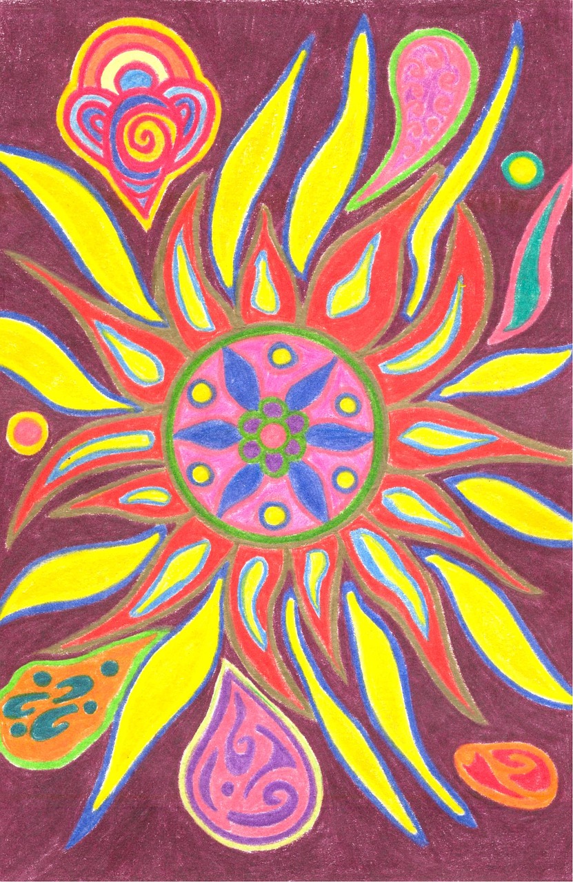 mandala sol bloom free photo