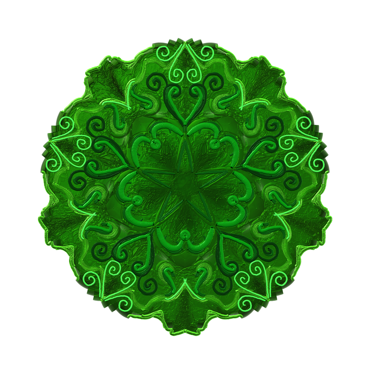 mandala ornament green free photo