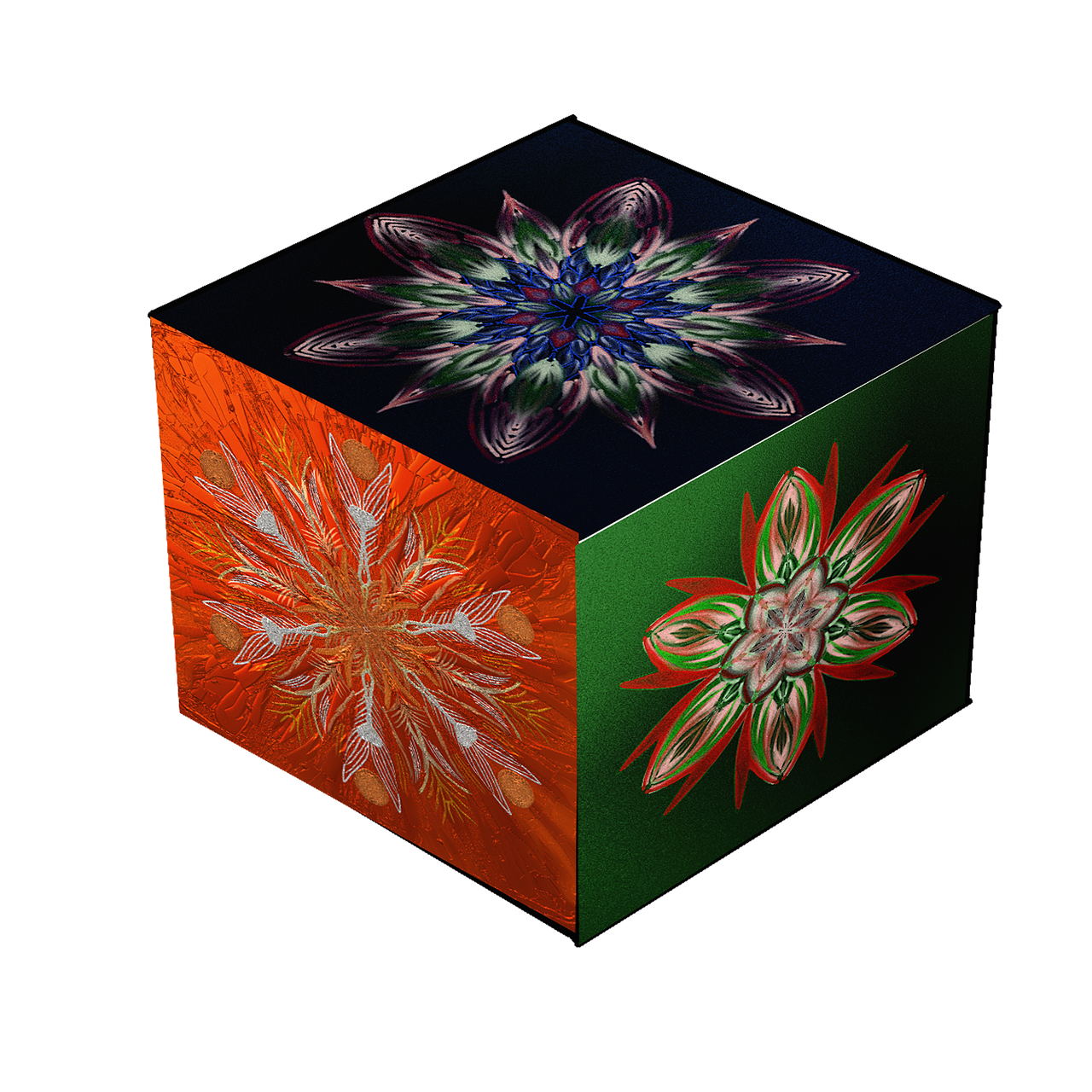 mandala cube square free photo