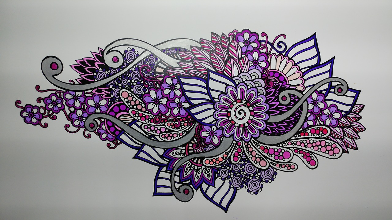 mandala purple pink free photo