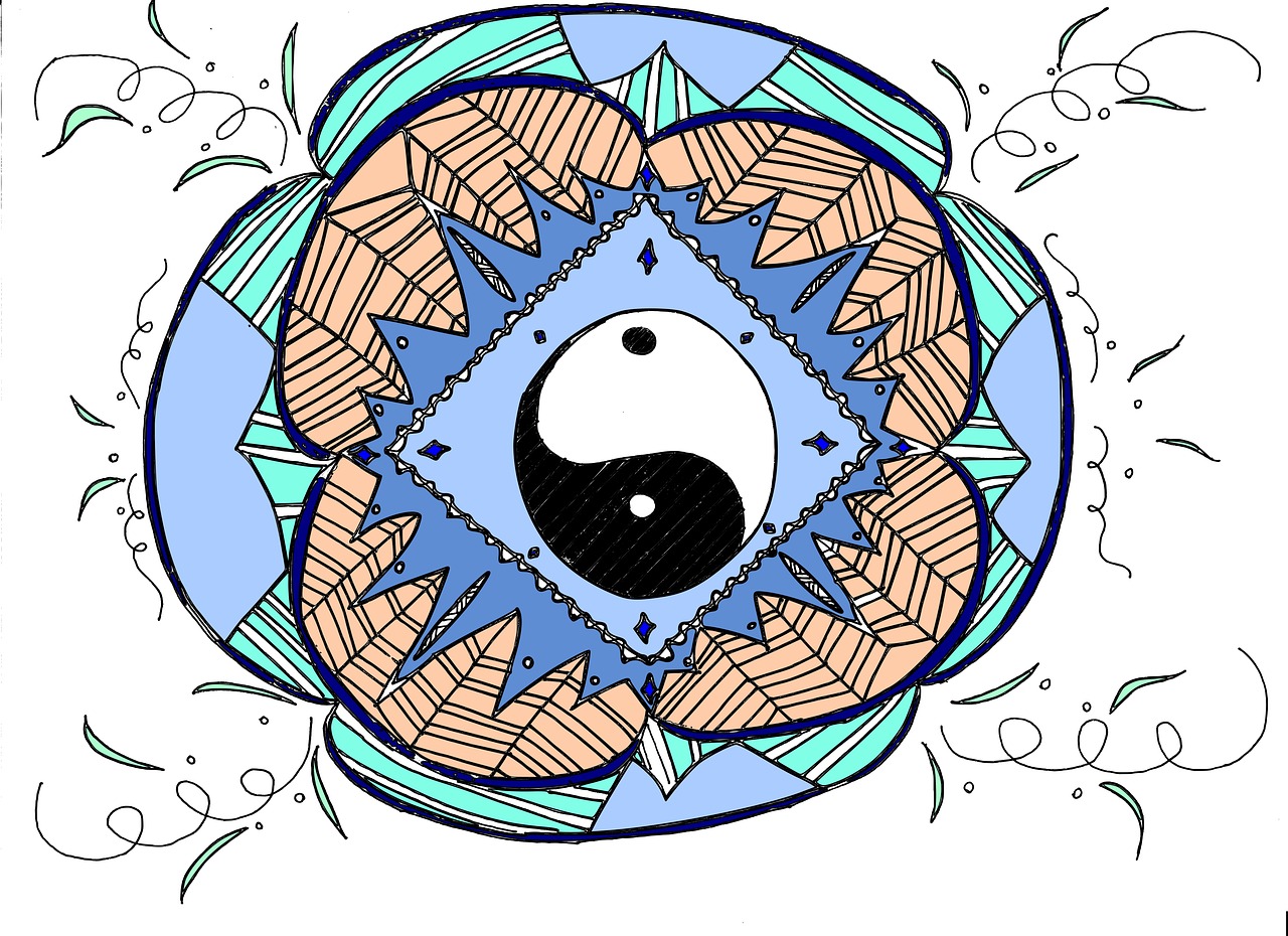 mandala  balance  ying yang free photo