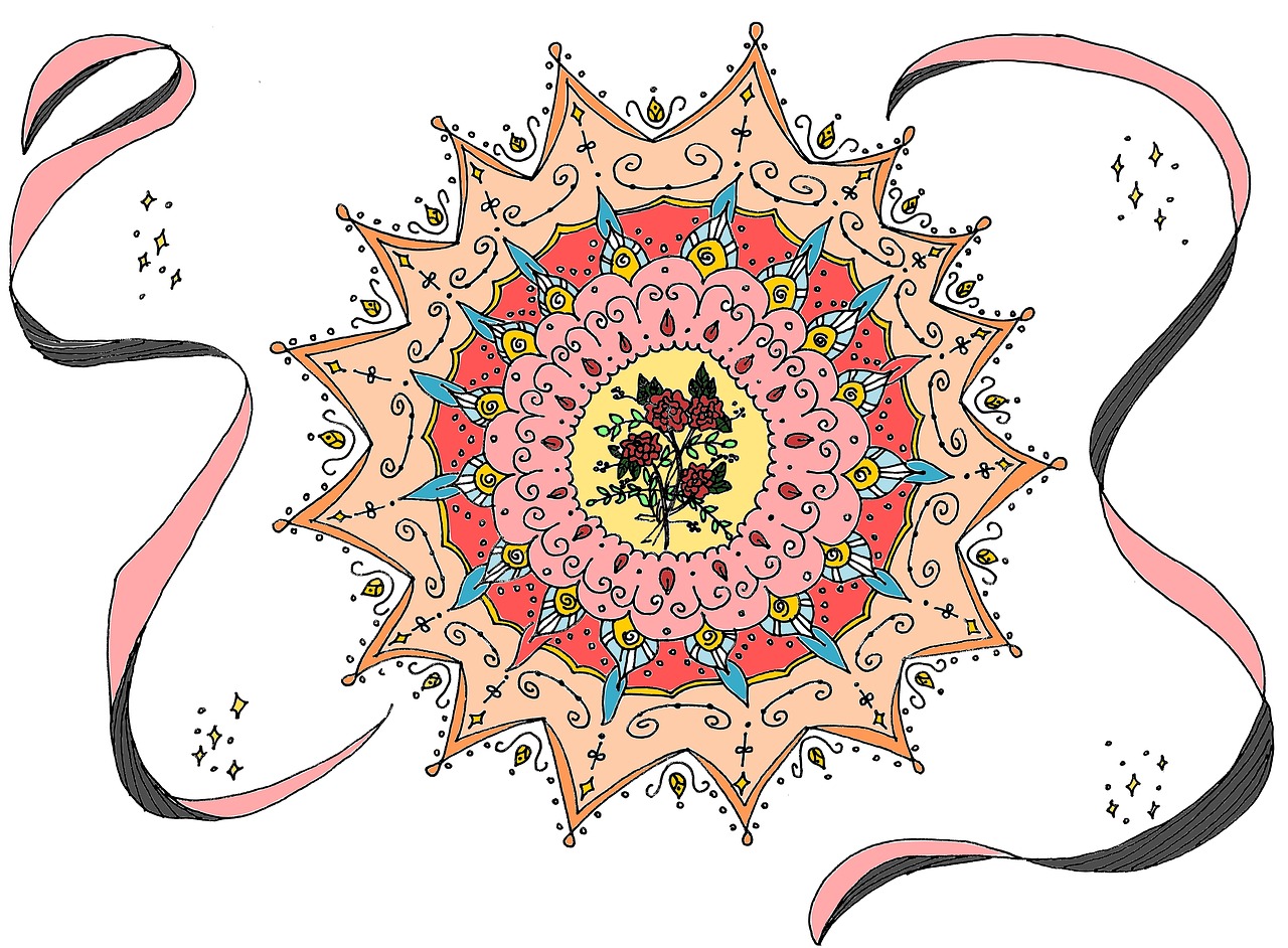 mandala  love  rosa free photo