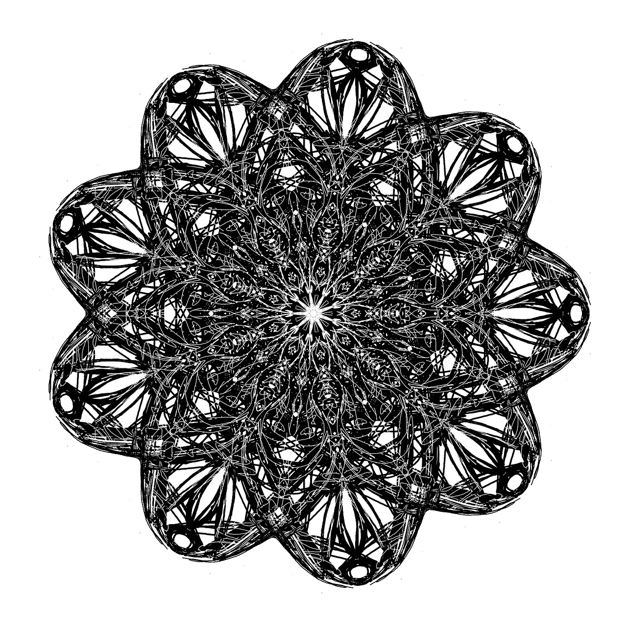 mandala  fabric  design free photo