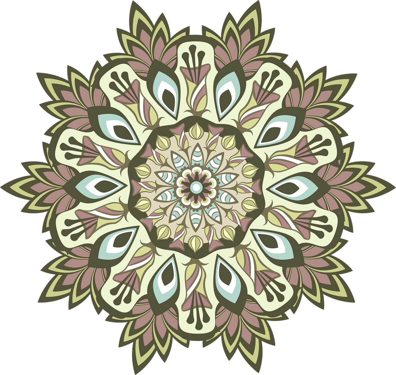 mandala  pattern  round free photo