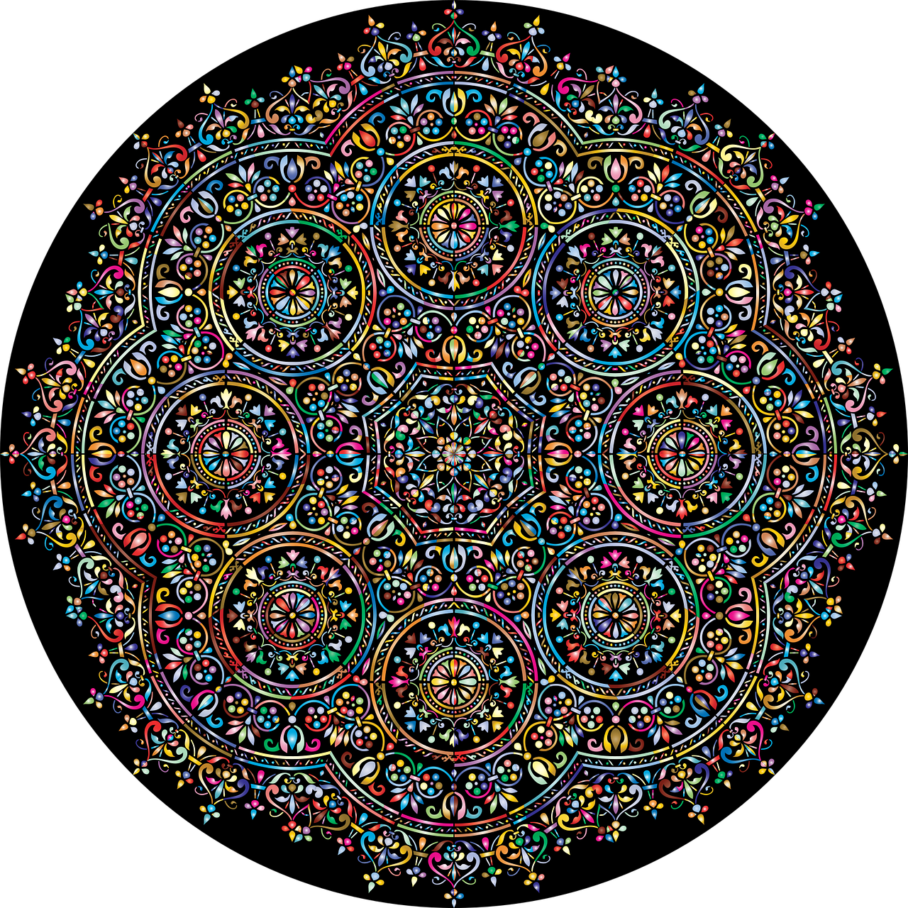 mandala  arabesque  geometric free photo