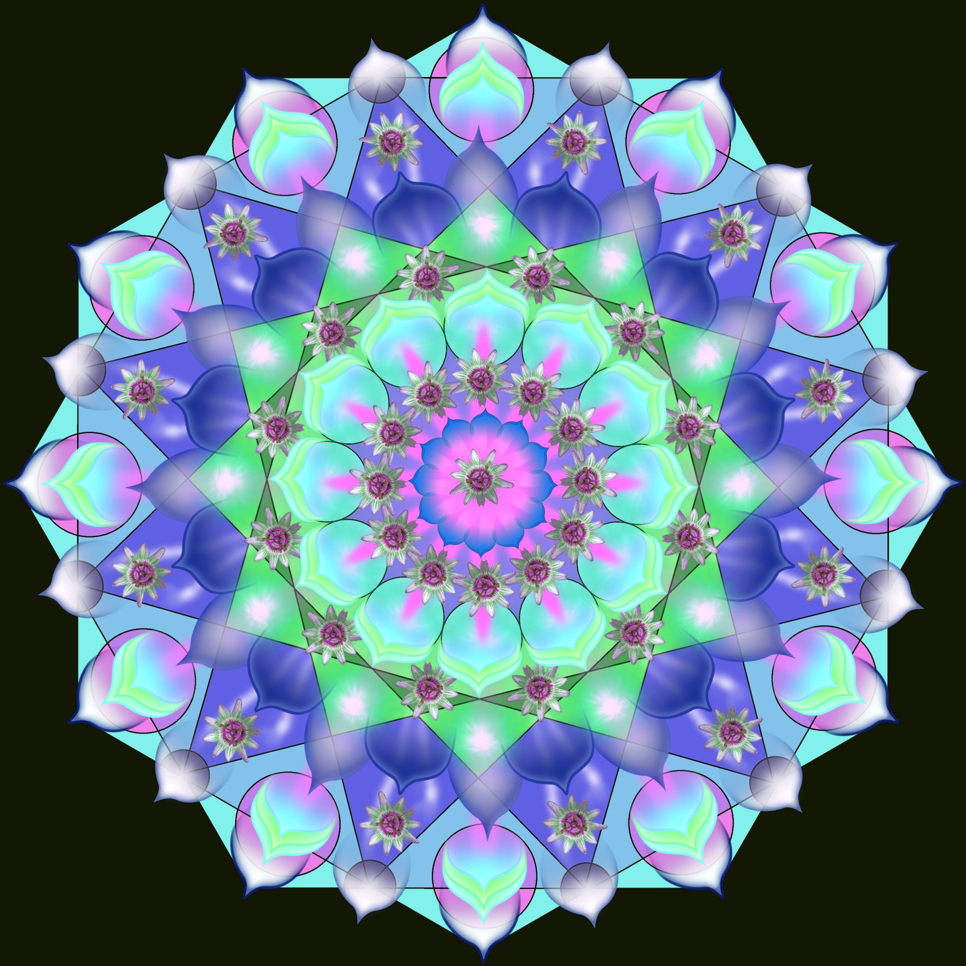 mandala symmetry ornament free photo