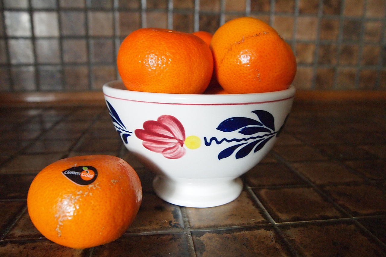 mandarin dish fruit free photo