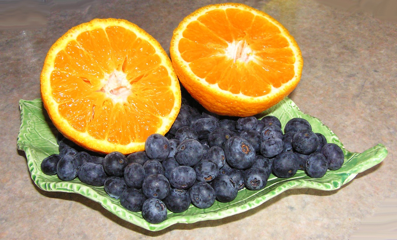 mandarin blueberries fruit free photo