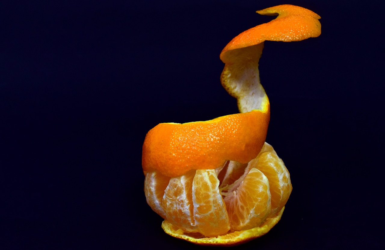 mandarin shell fruit free photo
