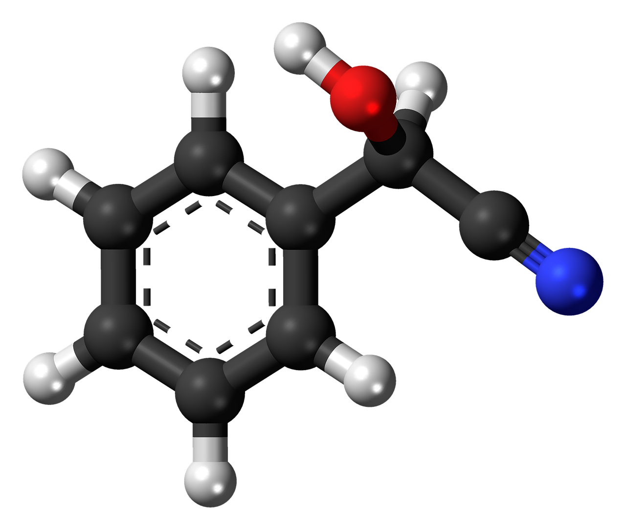 mandelonitrile molecule cyanohydrin free photo