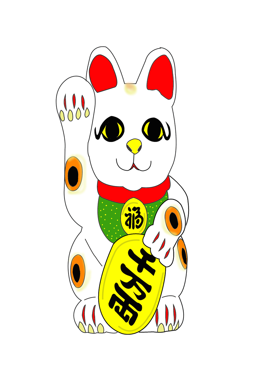 maneki neko a mascot cat free photo