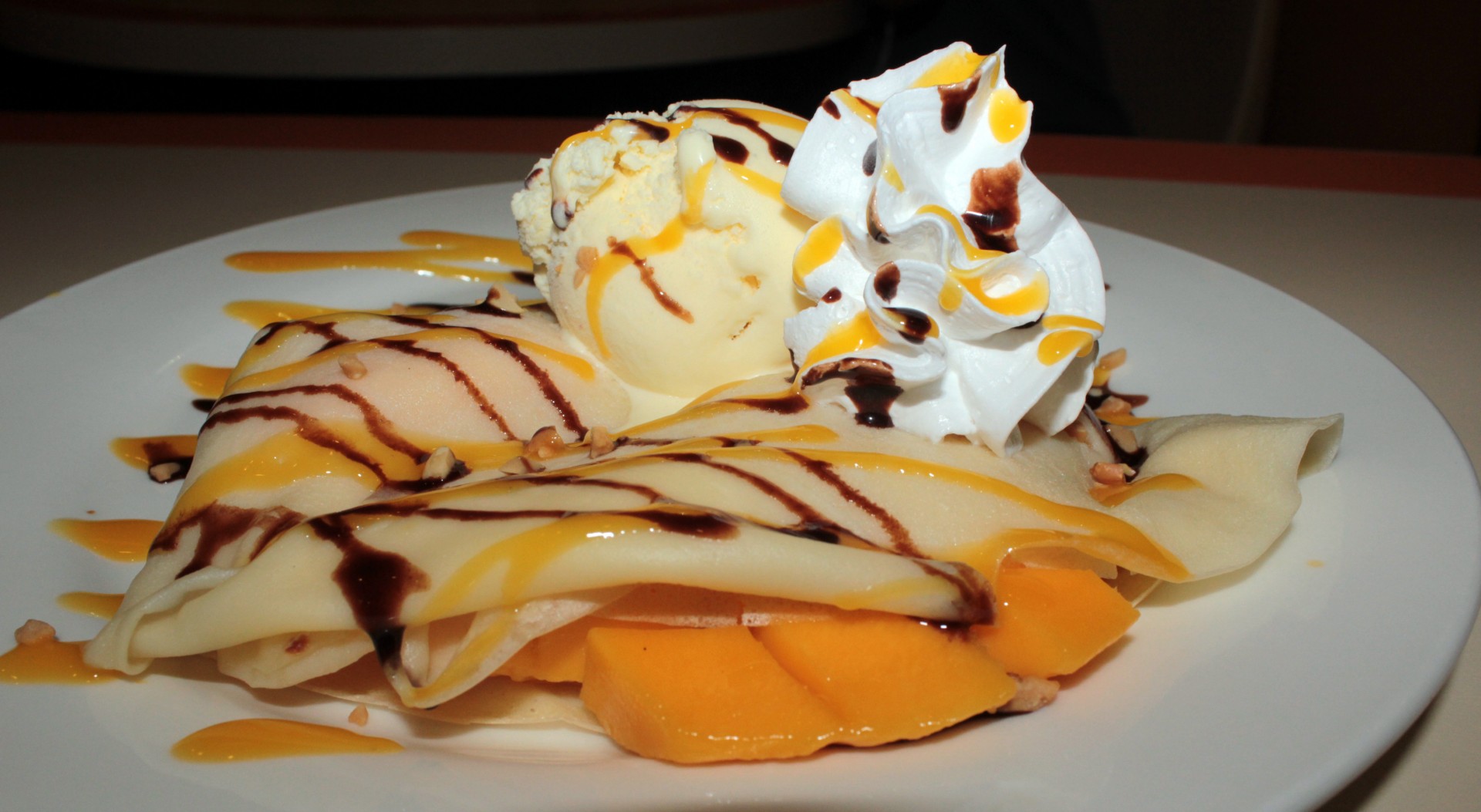 mango crepe crepe mango free photo