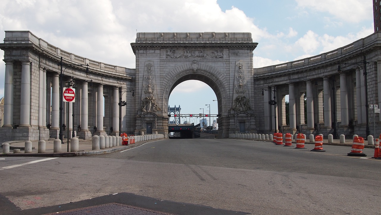 manhattan bridge new york places of interest free photo