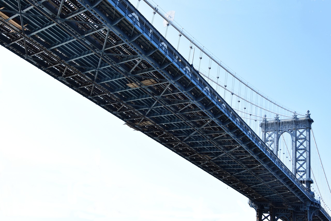 manhattan bridge  new york  bridge free photo