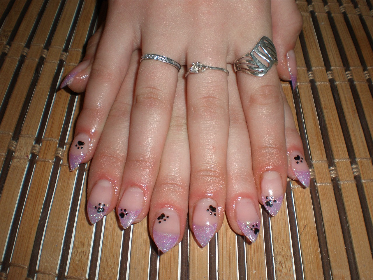 manicure purple jacket free photo