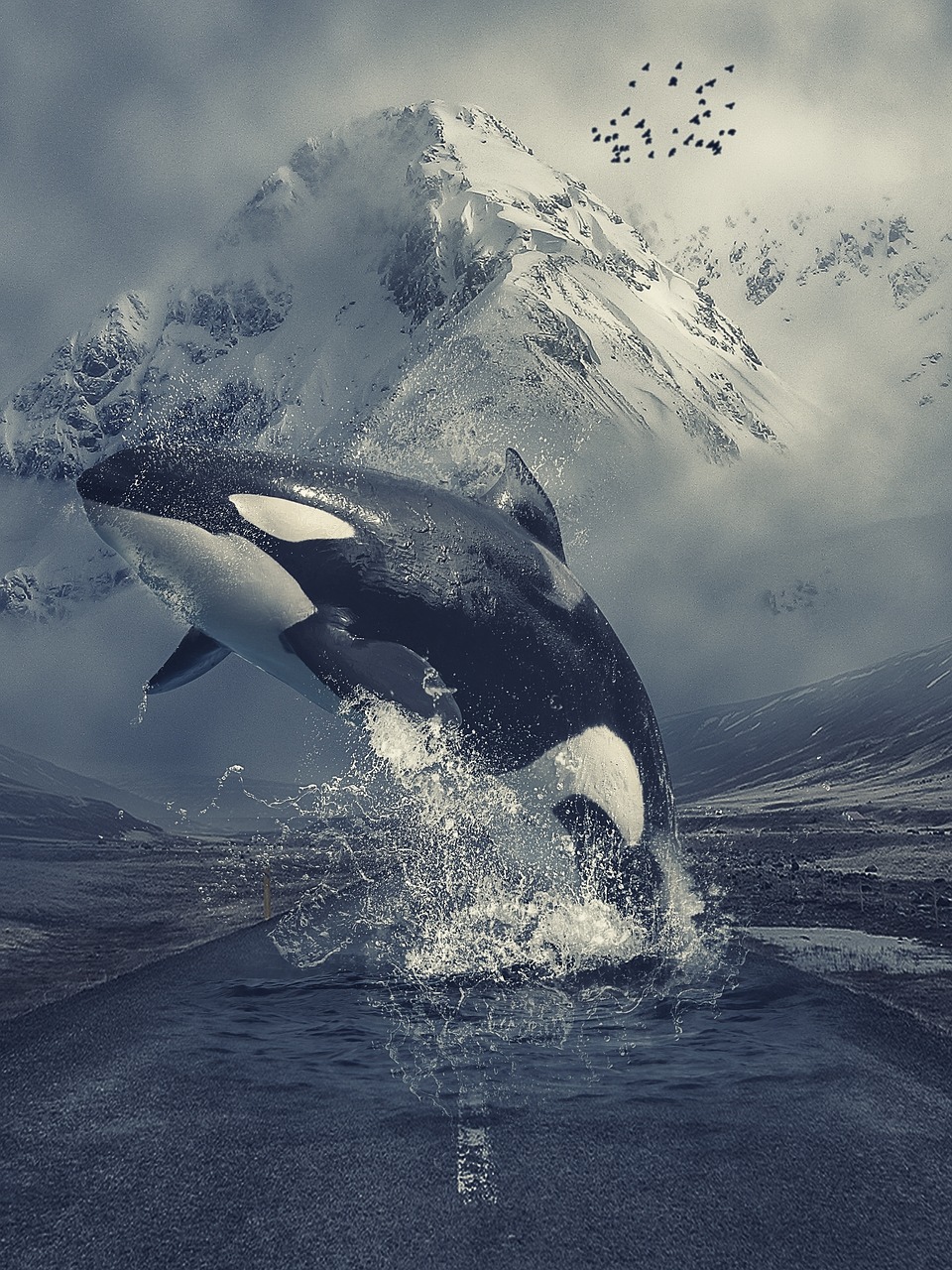 manipulation  animal  killer whale free photo