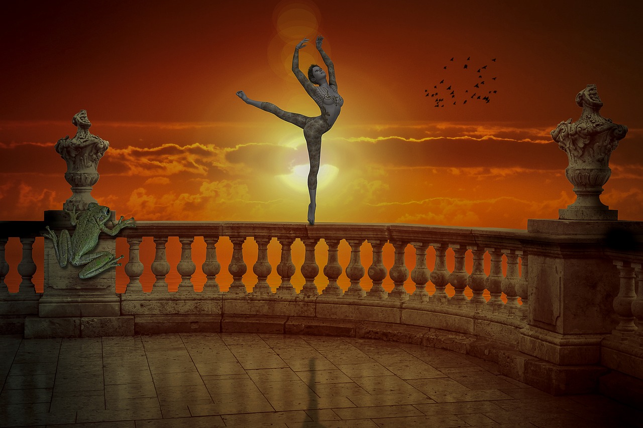 manipulation  ballerina  dancer free photo