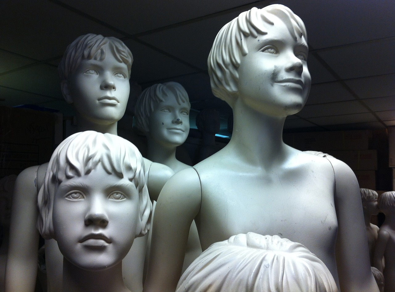 mannequins children white free photo