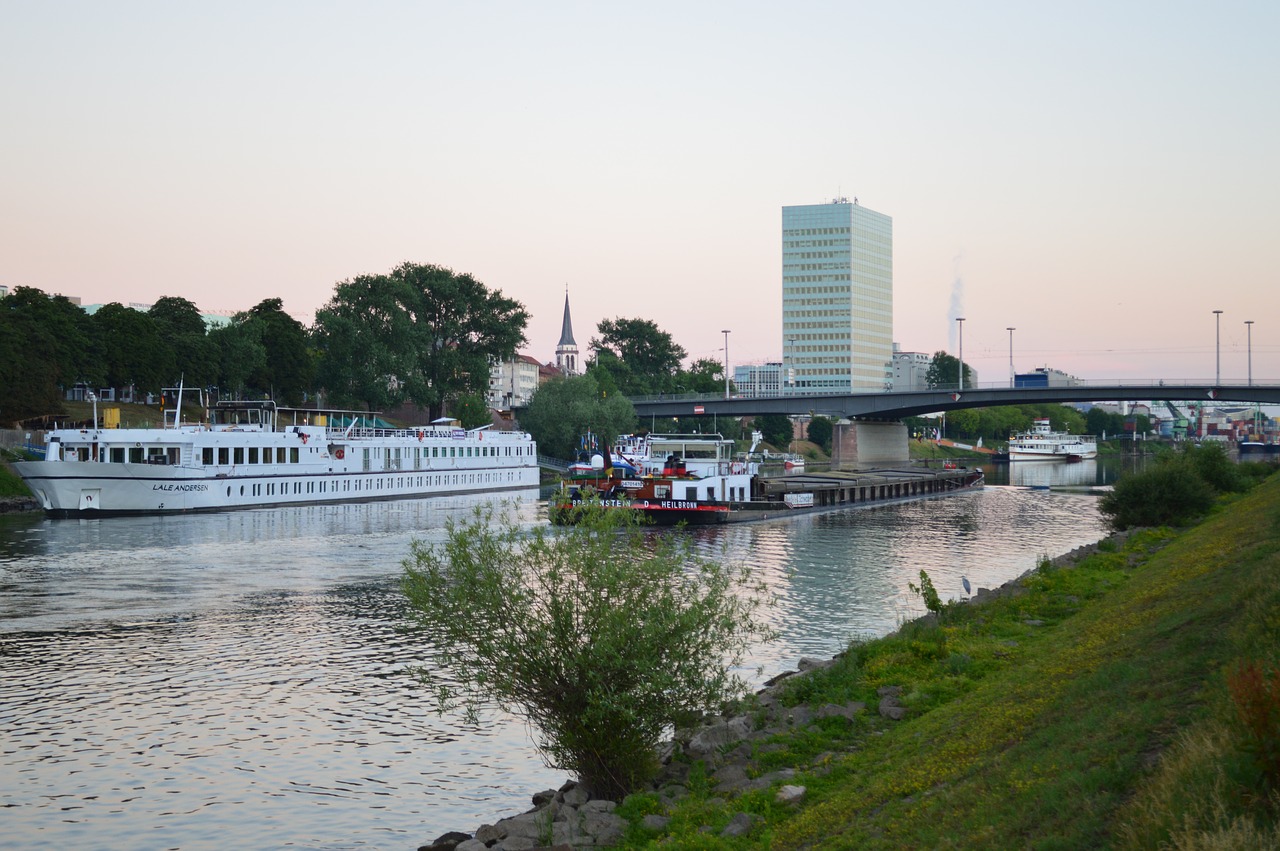 mannheim neckar bridge free photo