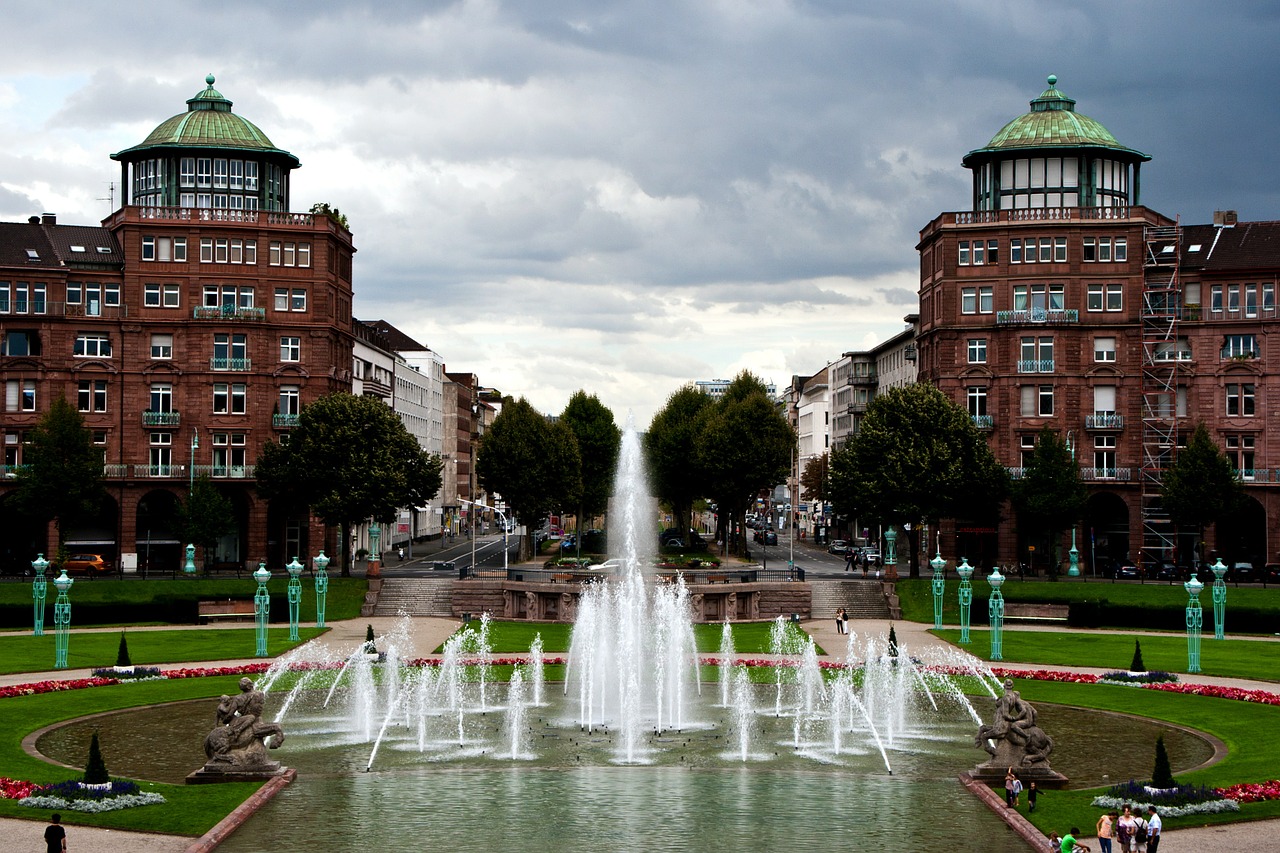 mannheim fountain center free photo