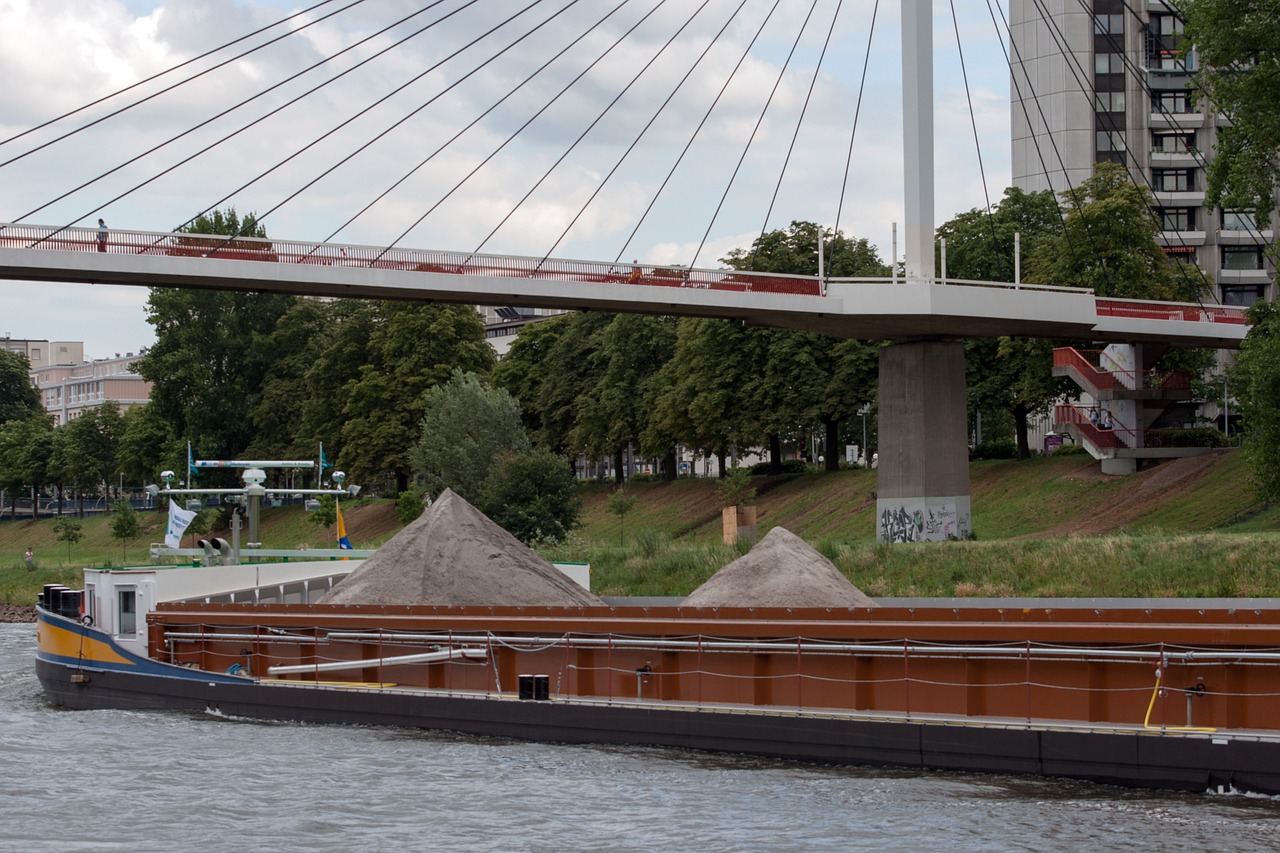 mannheim neckar bridge free photo