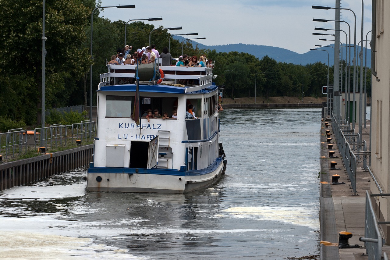 mannheim neckar lock free photo