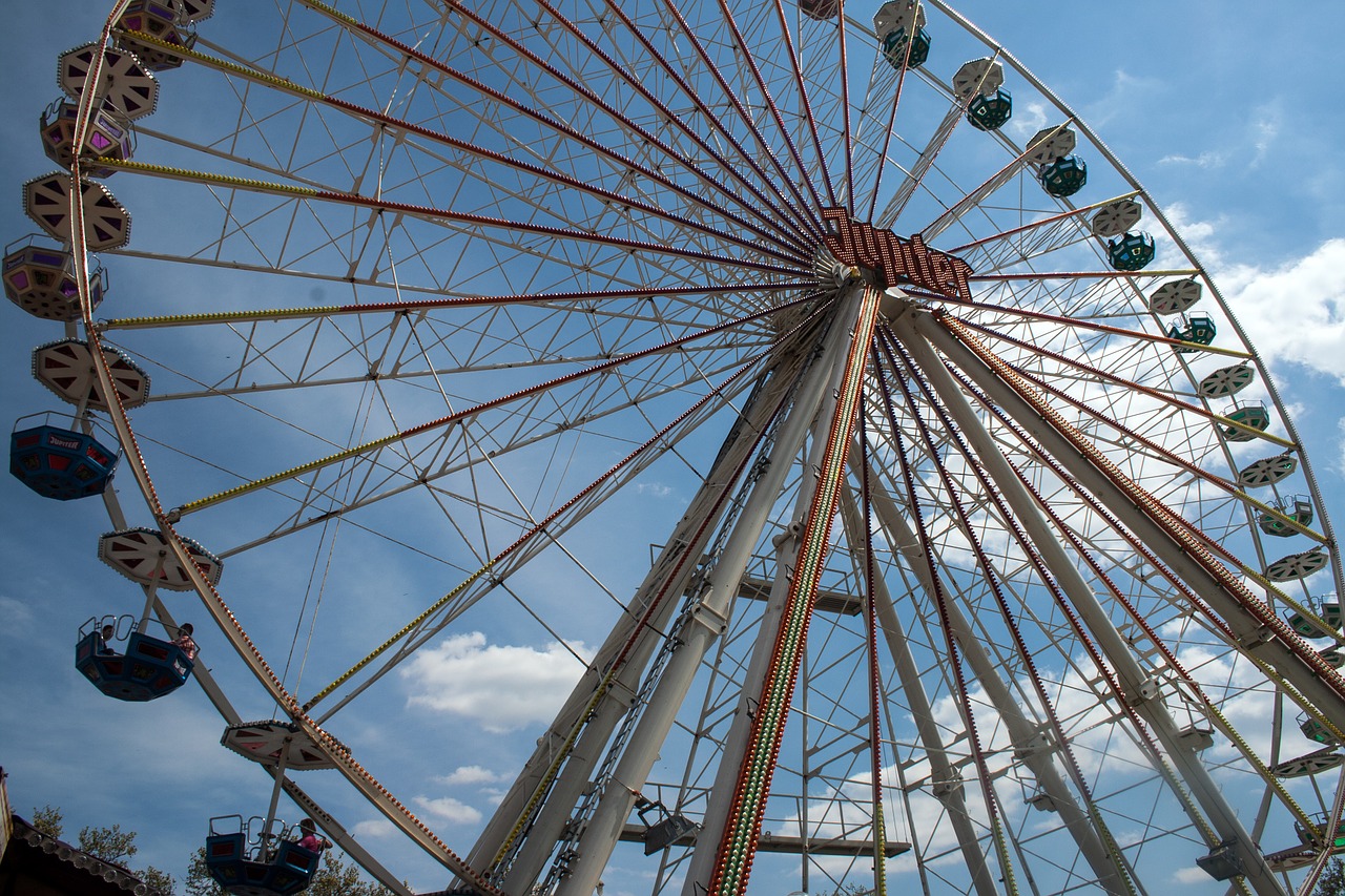 mannheim ferris wheel mannemer measured free photo