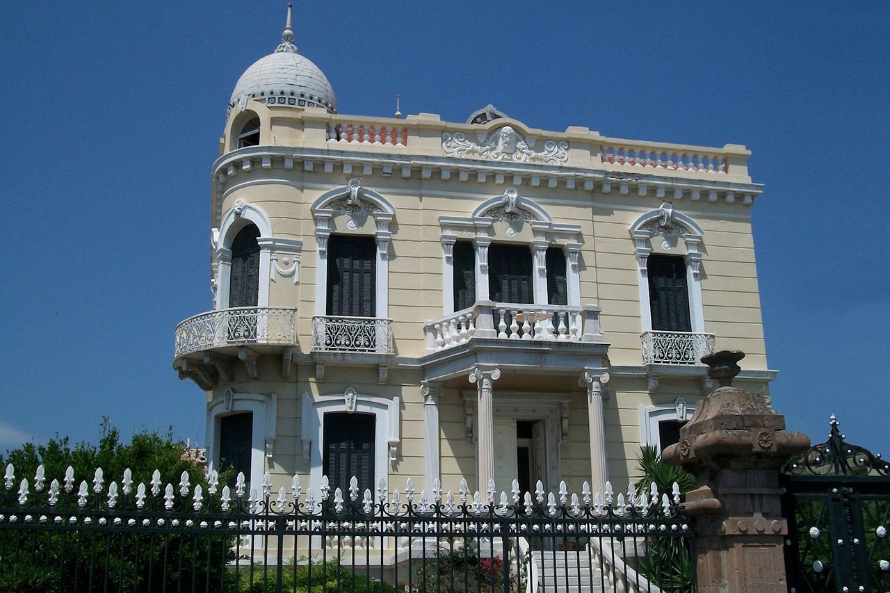 mansion neoclassical lesbos free photo