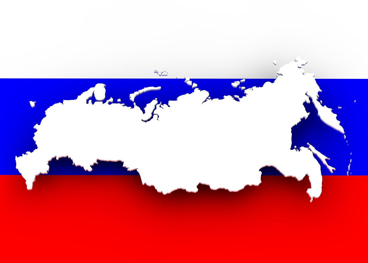 map russia flag free photo
