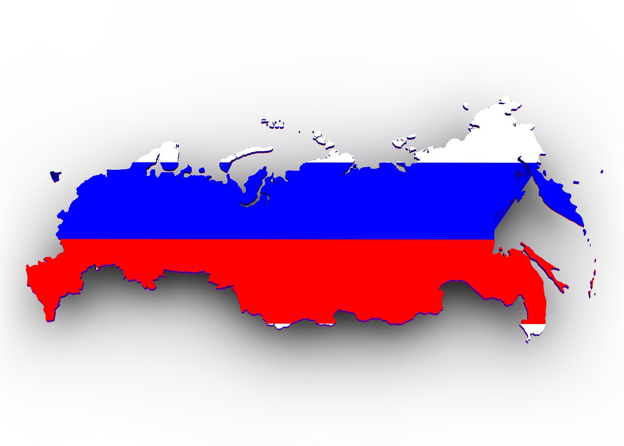 map russia flag free photo